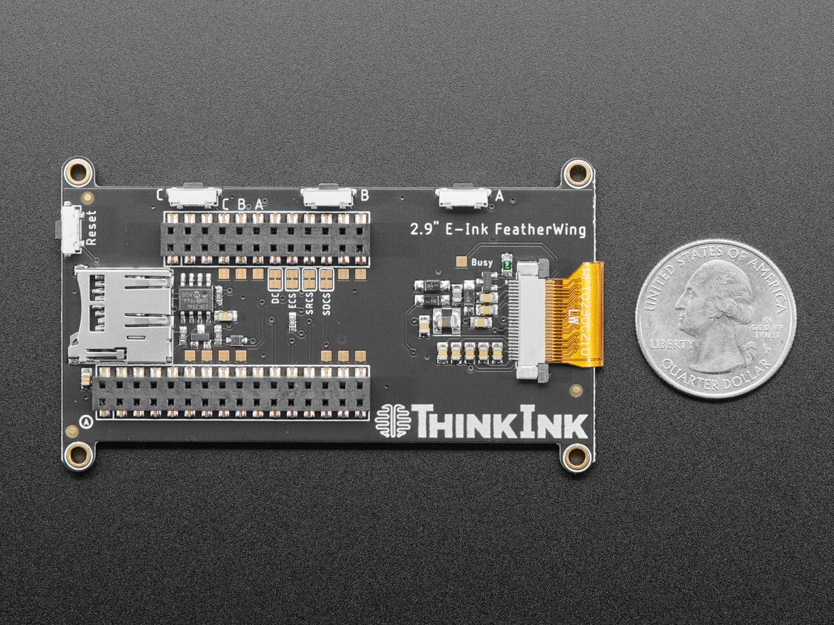 Adafruit 2.9" Tri-Color eInk / ePaper Display FeatherWing - The Pi Hut