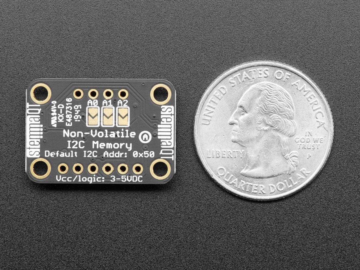 Adafruit 24LC32 I2C EEPROM Breakout - 32Kbit / 4 KB - Stemma QT - The Pi Hut