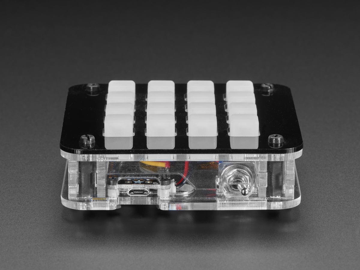 Adafruit 4x4 Trellis Feather Acrylic Enclosure + Hardware Kit by Adafruit - The Pi Hut