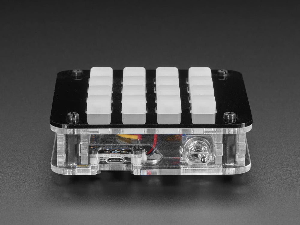 Adafruit 4x4 Trellis Feather Acrylic Enclosure + Hardware Kit by Adafruit - The Pi Hut