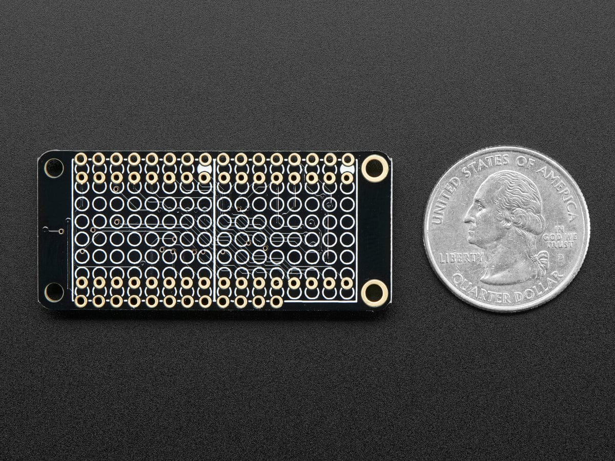 Adafruit 8x16 LED Matrix FeatherWing w/o Matrices by Adafruit - The Pi Hut