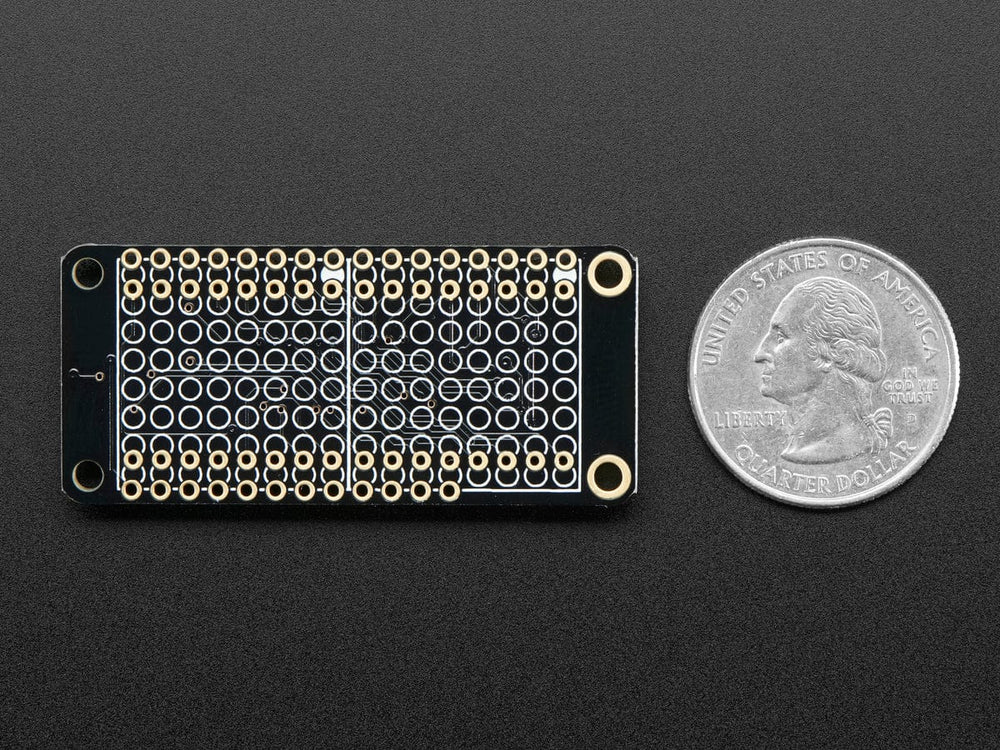 Adafruit 8x16 LED Matrix FeatherWing w/o Matrices by Adafruit - The Pi Hut