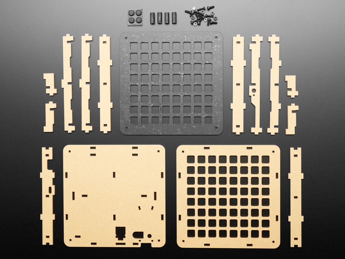 Adafruit 8x8 Trellis Feather M4 Acrylic Enclosure + Hardware Kit by Adafruit - The Pi Hut