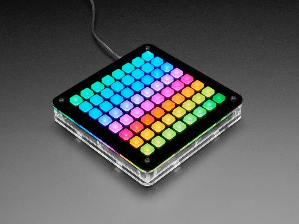 Adafruit 8x8 Trellis Feather M4 Acrylic Enclosure + Hardware Kit by Adafruit - The Pi Hut