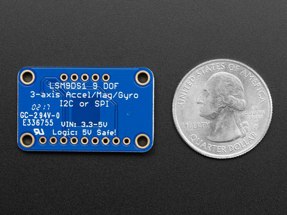 Adafruit 9-DOF Accel/Mag/Gyro+Temp Breakout Board - LSM9DS1 by Adafruit - The Pi Hut