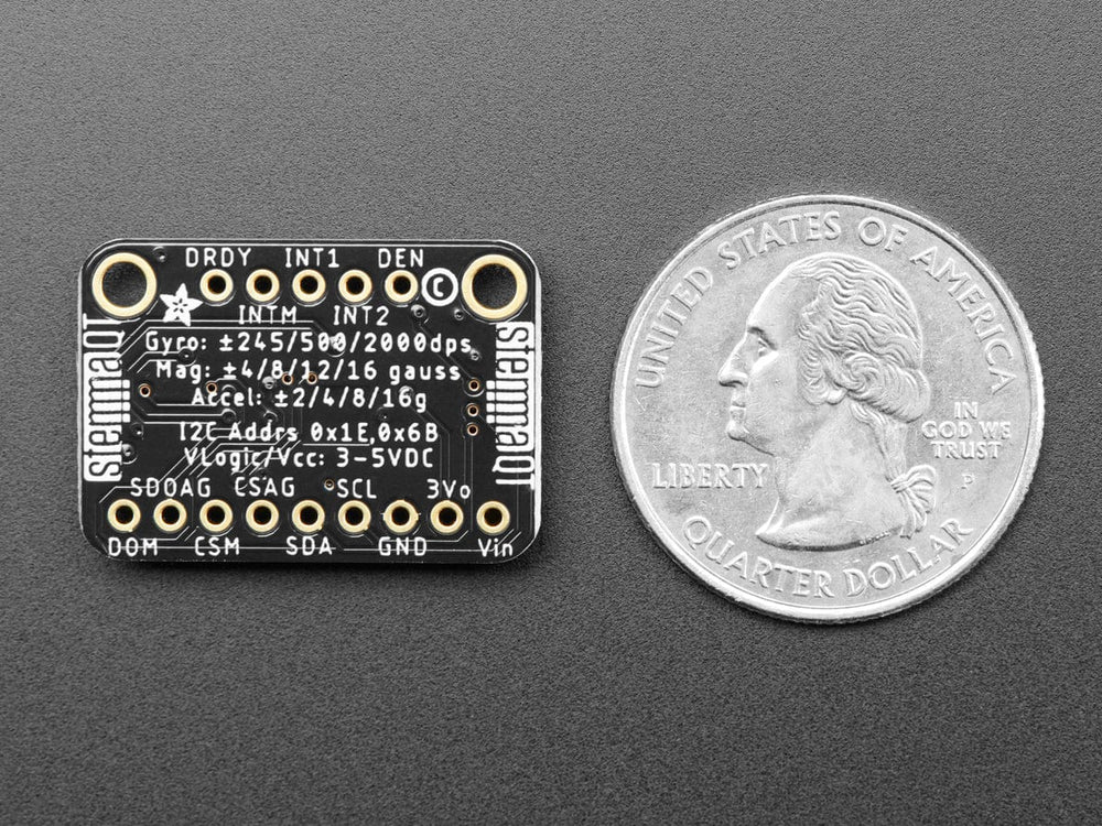 Adafruit 9-DOF LSM9DS1 Breakout Board - STEMMA QT / Qwiic - The Pi Hut