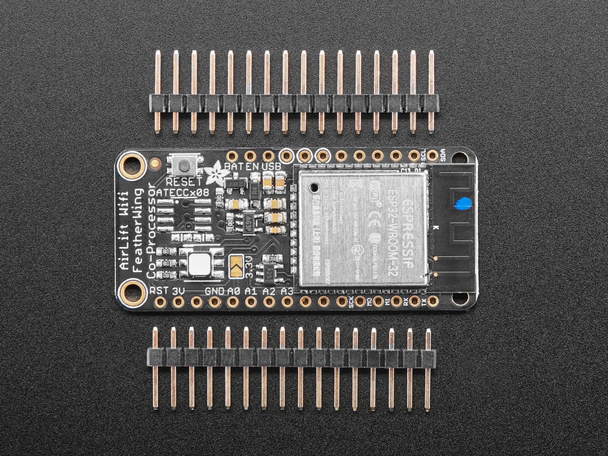 Adafruit AirLift FeatherWing – ESP32 WiFi Co-Processor by Adafruit - The Pi Hut