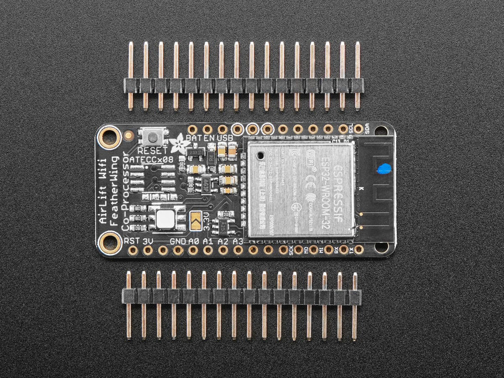 Adafruit AirLift FeatherWing – ESP32 WiFi Co-Processor by Adafruit - The Pi Hut