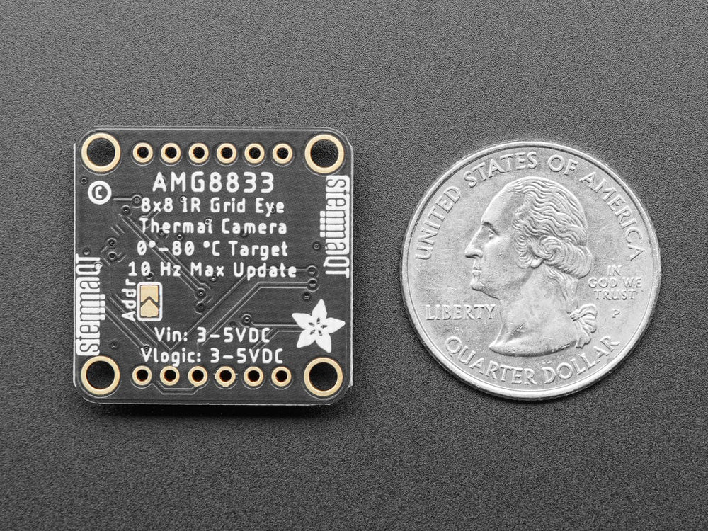 Adafruit AMG8833 IR Thermal Camera Breakout (STEMMA QT) by Adafruit - The Pi Hut