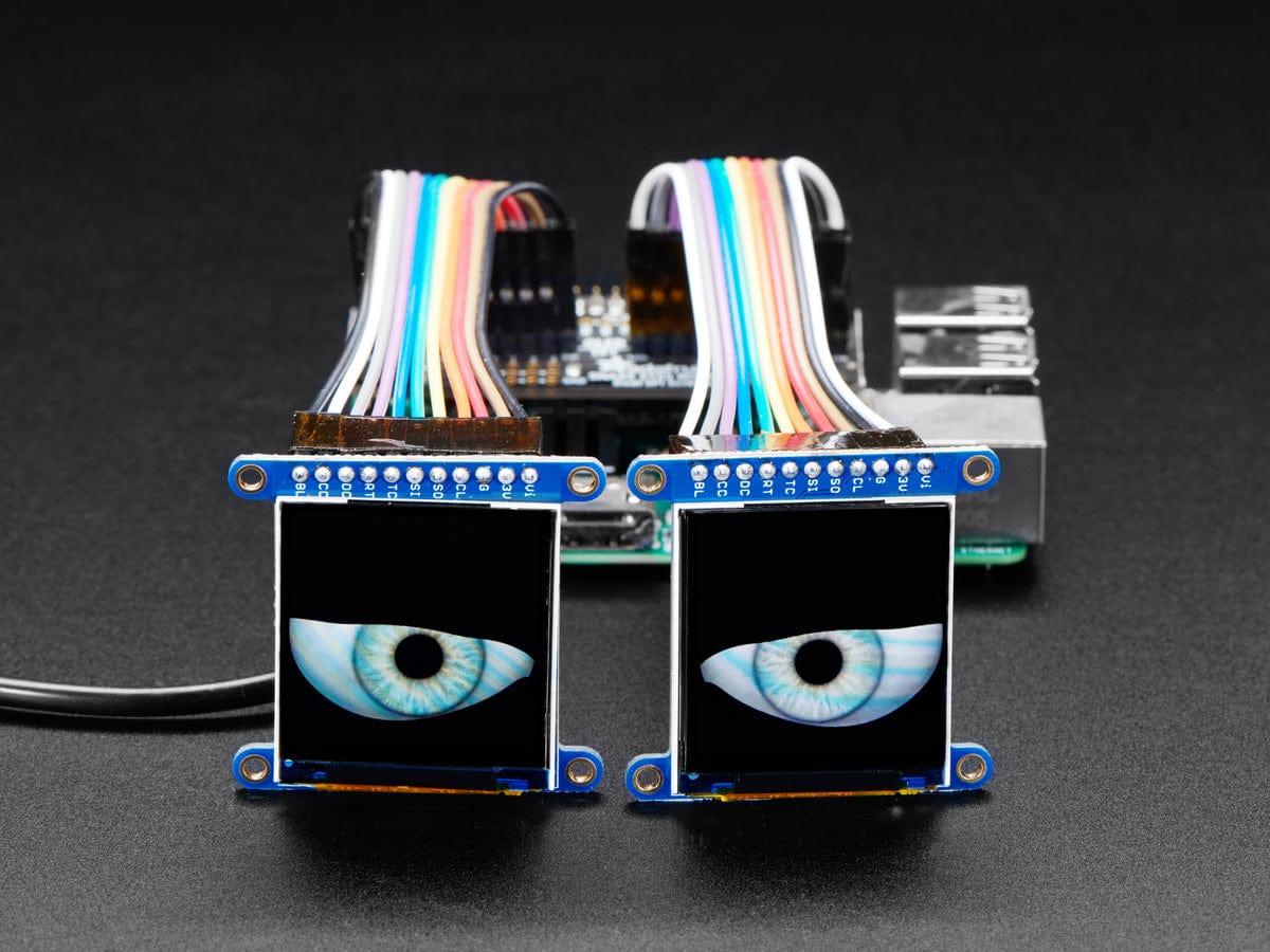 Adafruit Animated Eyes Bonnet for Raspberry Pi Pack (Pi not included) by Adafruit - The Pi Hut