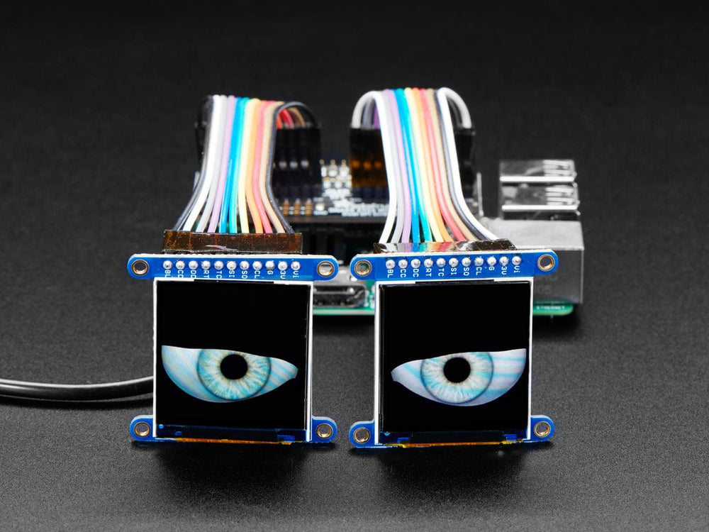 Adafruit Animated Eyes Bonnet for Raspberry Pi Pack (Pi not included) by Adafruit - The Pi Hut