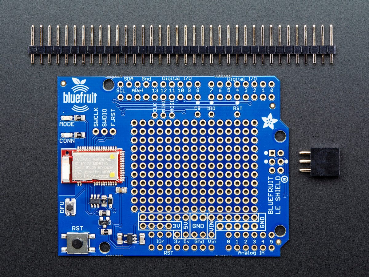 Adafruit Bluefruit LE Shield - Bluetooth LE for Arduino by Adafruit - The Pi Hut