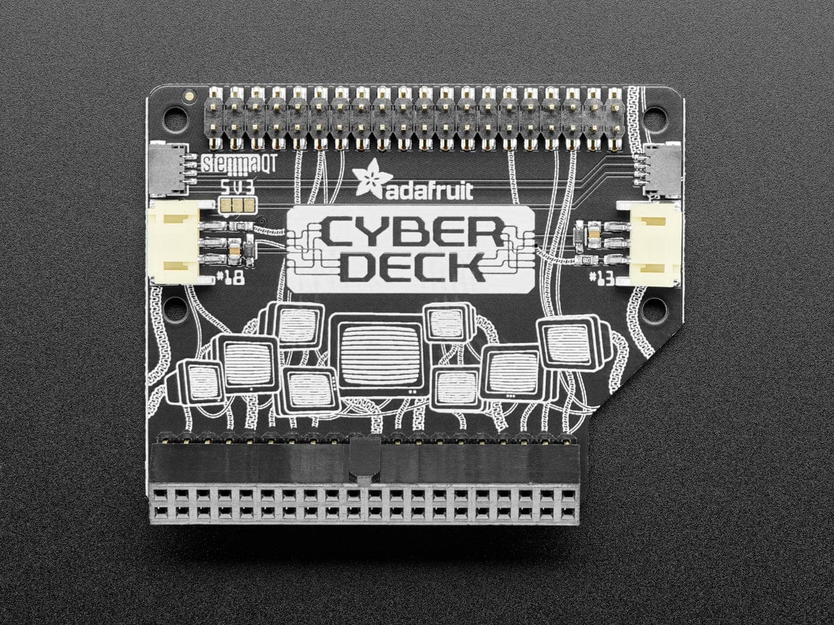 Adafruit CYBERDECK Bonnet for Raspberry Pi 500/400 by Adafruit - The Pi Hut