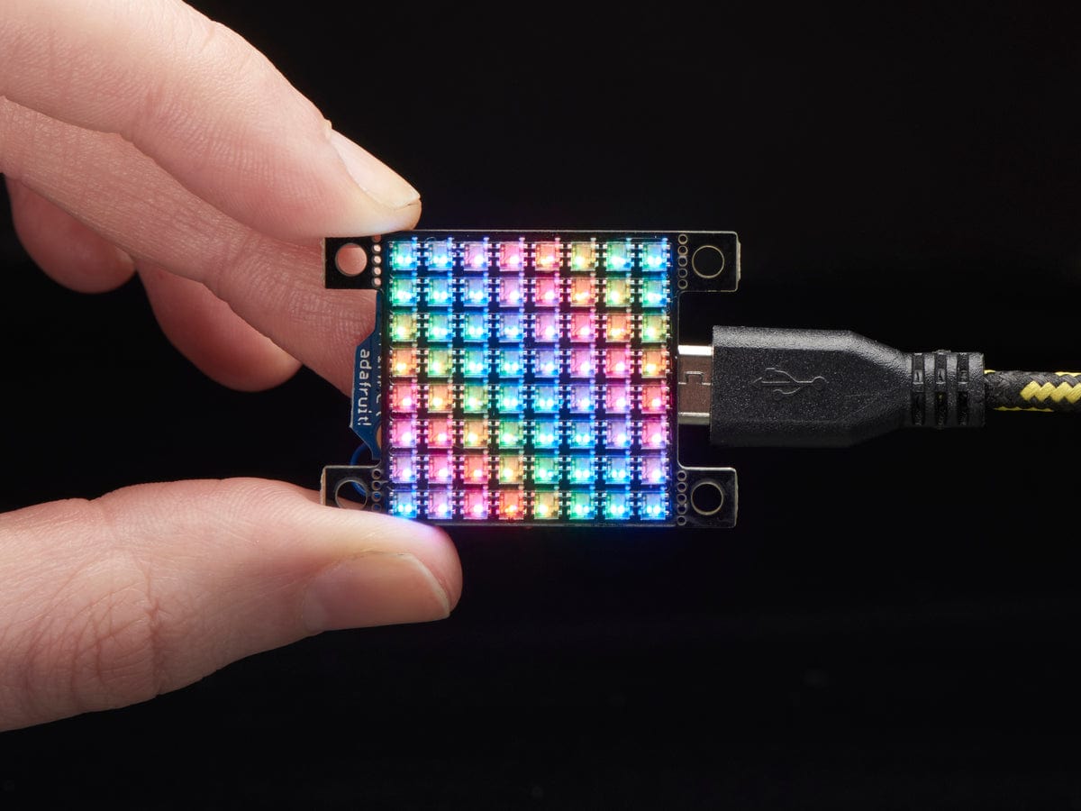 Adafruit DotStar High Density 8x8 Grid - 64 RGB LED Pixel Matrix by Adafruit - The Pi Hut