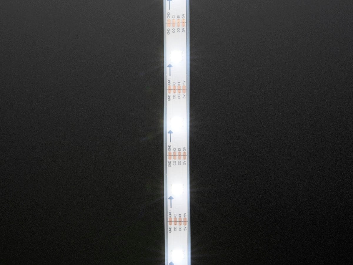 Adafruit DotStar LED Strip - Addressable Cool White - 30 LED/m - The Pi Hut