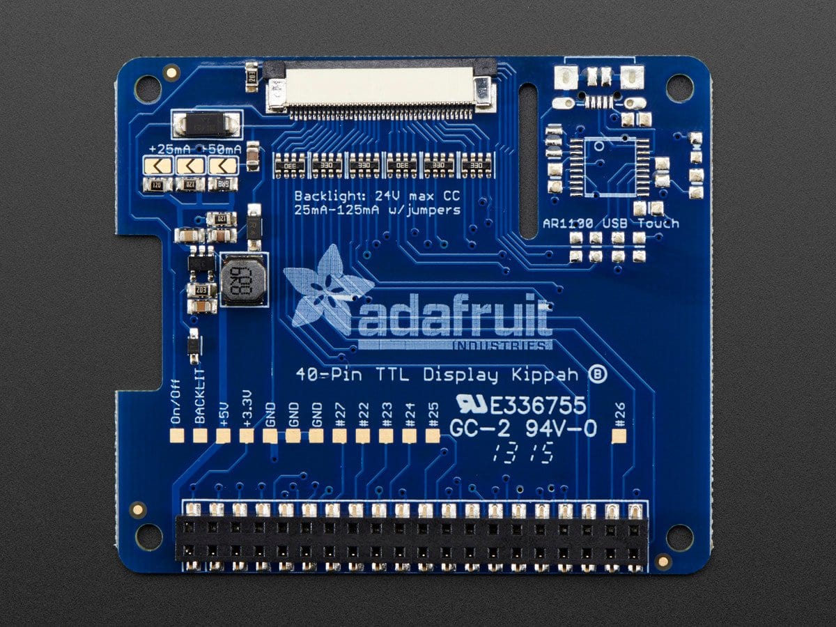 Adafruit DPI TFT Kippah for Raspberry Pi by Adafruit - The Pi Hut