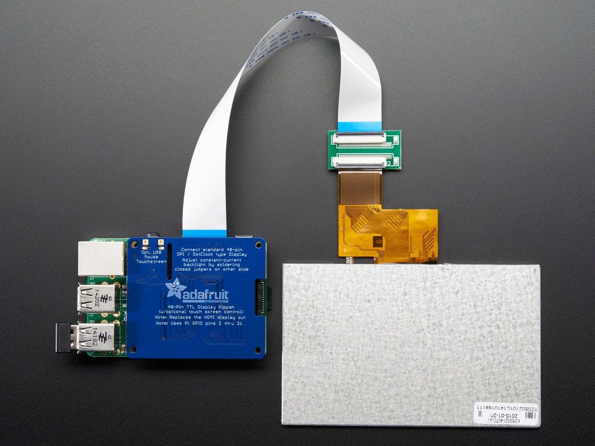 Adafruit DPI TFT Kippah for Raspberry Pi by Adafruit - The Pi Hut