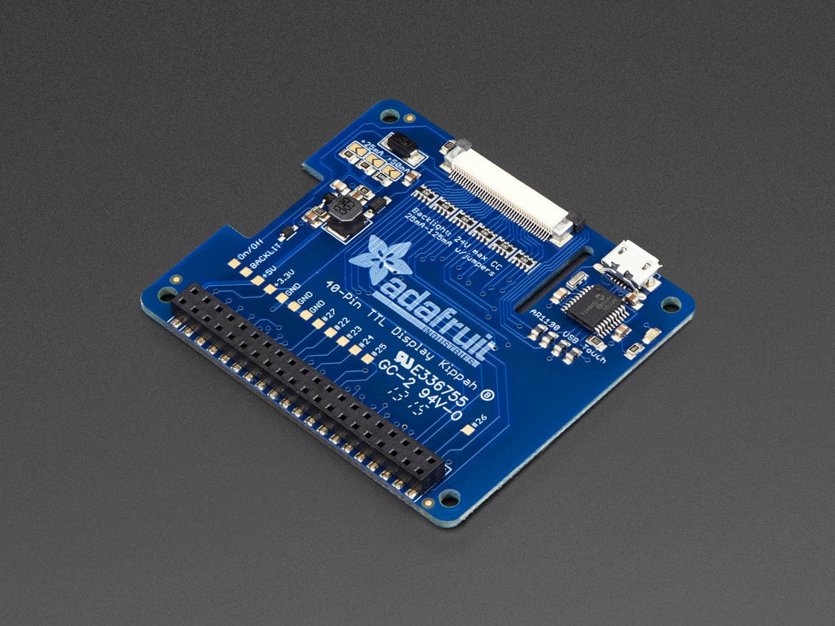 Adafruit DPI TFT Kippah for Raspberry Pi with Touch Support by Adafruit - The Pi Hut