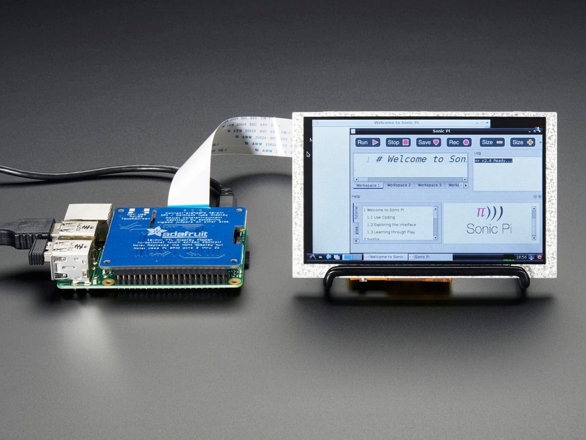 Adafruit DPI TFT Kippah for Raspberry Pi with Touch Support by Adafruit - The Pi Hut