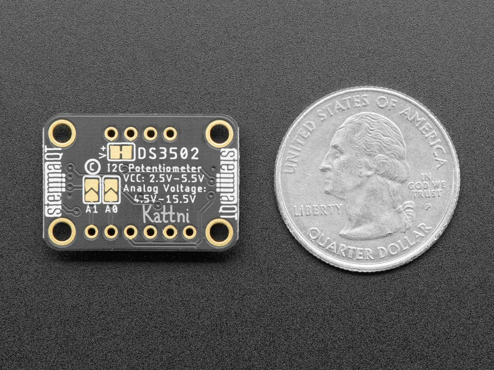 Adafruit DS3502 I2C Digital 10K Potentiometer Breakout (STEMMA QT / Qwiic) by Adafruit - The Pi Hut