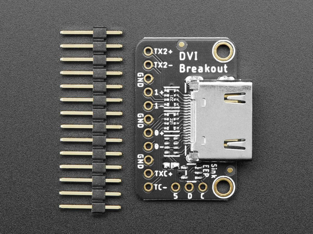 Adafruit DVI Breakout Board - For HDMI Source Devices by Adafruit - The Pi Hut