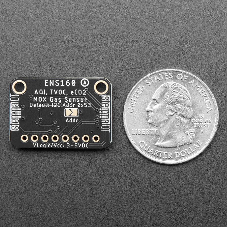 Adafruit ENS160 MOX Gas Sensor - Sciosense CCS811 Upgrade - STEMMA QT / Qwiic by Adafruit - The Pi Hut