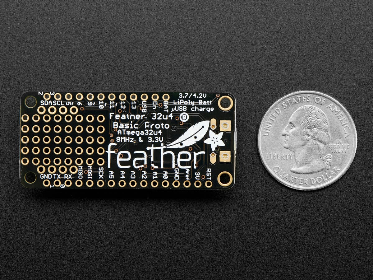 Adafruit Feather 32u4 Basic Proto by Adafruit - The Pi Hut