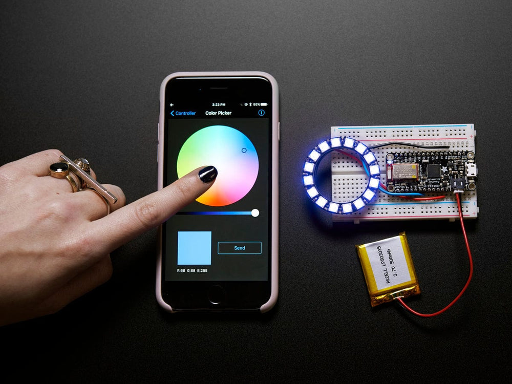 Adafruit Feather 32u4 Bluefruit LE with Headers - Assembled by Adafruit - The Pi Hut