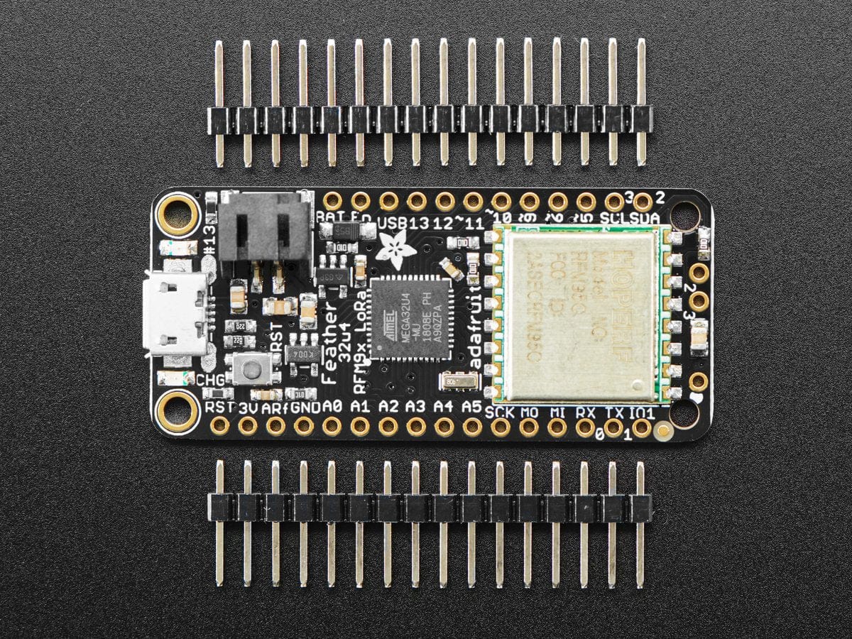Adafruit Feather 32u4 RFM95 LoRa Radio- 868 or 915 MHz (RadioFruit) by Adafruit - The Pi Hut