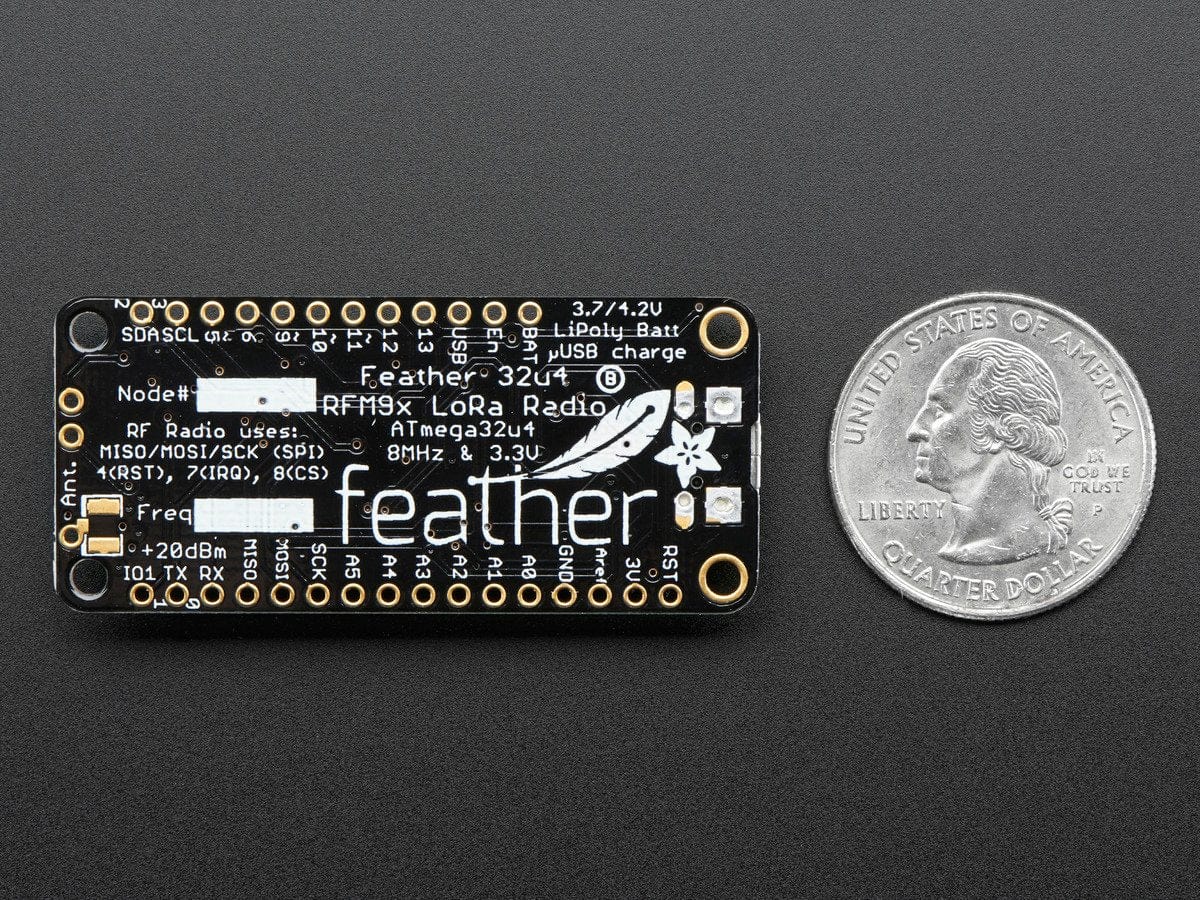 Adafruit Feather 32u4 RFM95 LoRa Radio- 868 or 915 MHz (RadioFruit) by Adafruit - The Pi Hut