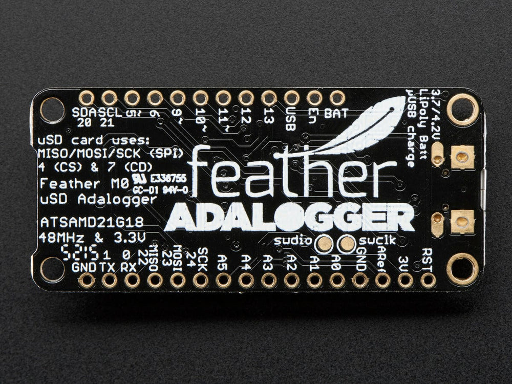 Adafruit Feather M0 Adalogger by Adafruit - The Pi Hut