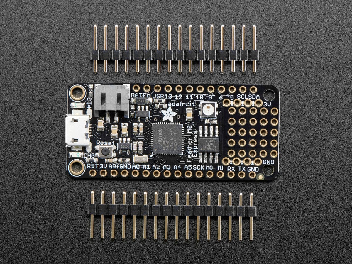 Adafruit Feather M0 Express - Designed for CircuitPython (ATSAMD21 Cortex M0) by Adafruit - The Pi Hut