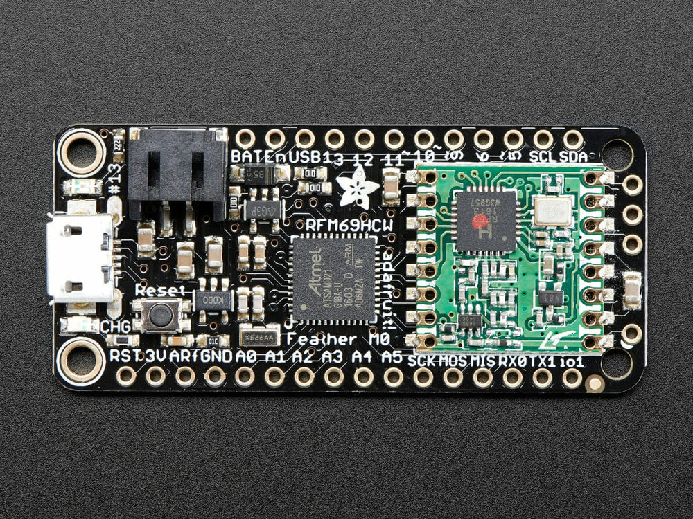 Adafruit Feather M0 RFM69HCW Packet Radio - 433MHz (RadioFruit) by Adafruit - The Pi Hut
