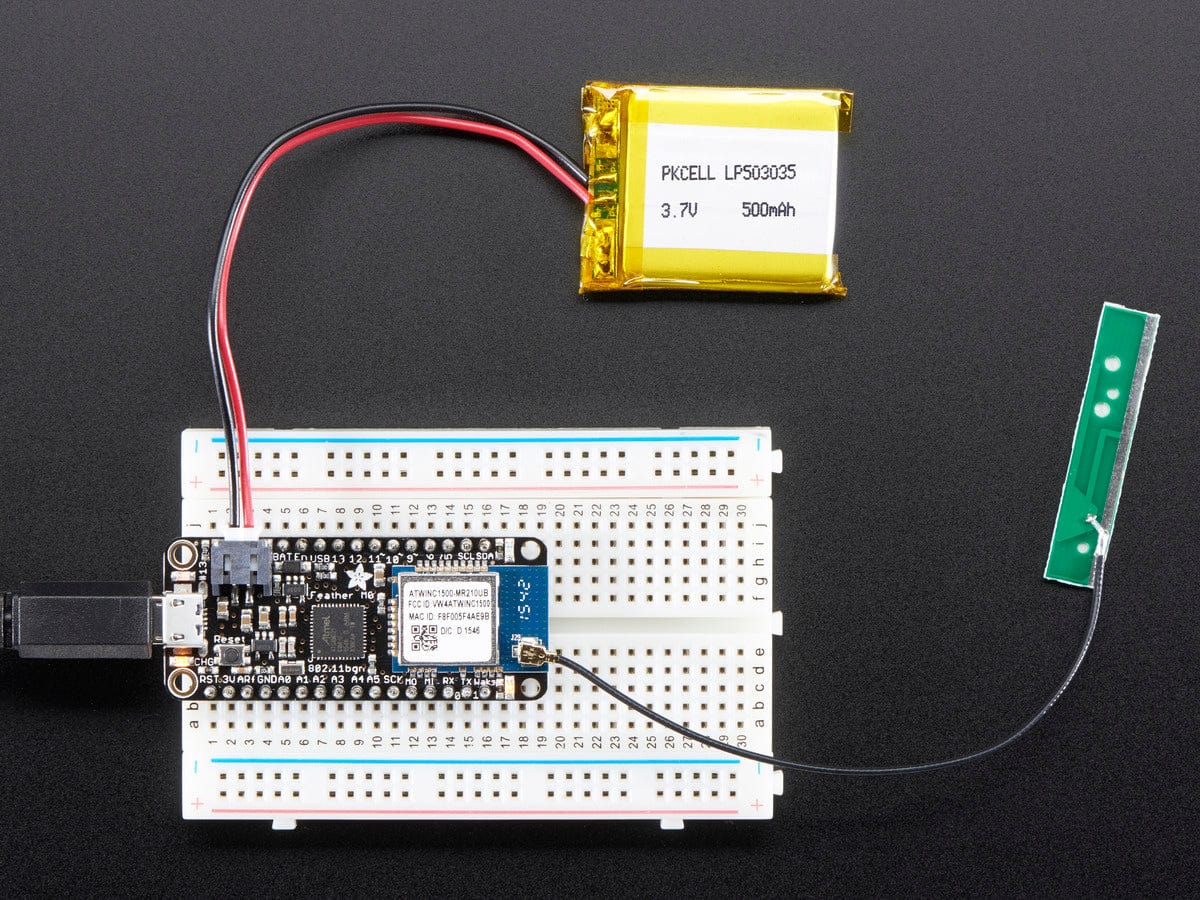 Adafruit Feather M0 WiFi with uFL - ATSAMD21 + ATWINC1500 by Adafruit - The Pi Hut