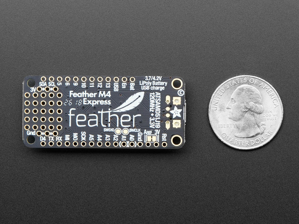 Adafruit Feather M4 Express - Featuring ATSAMD51 (ATSAMD51 Cortex M4) by Adafruit - The Pi Hut
