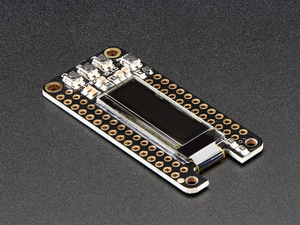 Adafruit FeatherWing OLED - 128x32 OLED Add-on For Feather by Adafruit - The Pi Hut