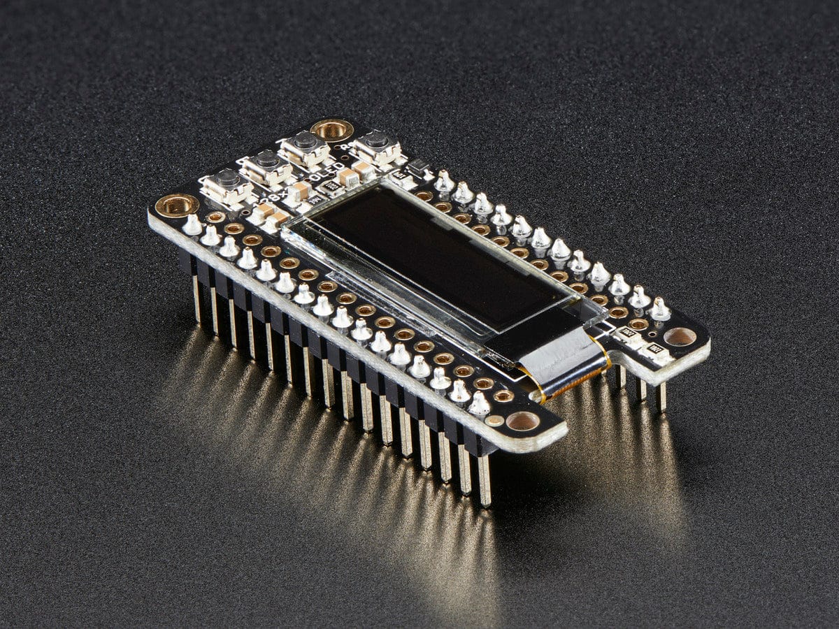 Adafruit FeatherWing OLED - 128x32 OLED Add-on For Feather by Adafruit - The Pi Hut
