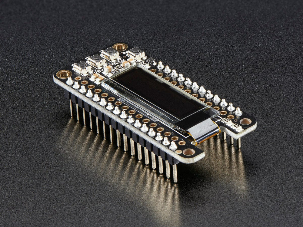Adafruit FeatherWing OLED - 128x32 OLED Add-on For Feather by Adafruit - The Pi Hut