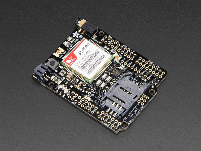 Adafruit FONA 808 Shield - Mini Cellular GSM + GPS for Arduino - The Pi Hut