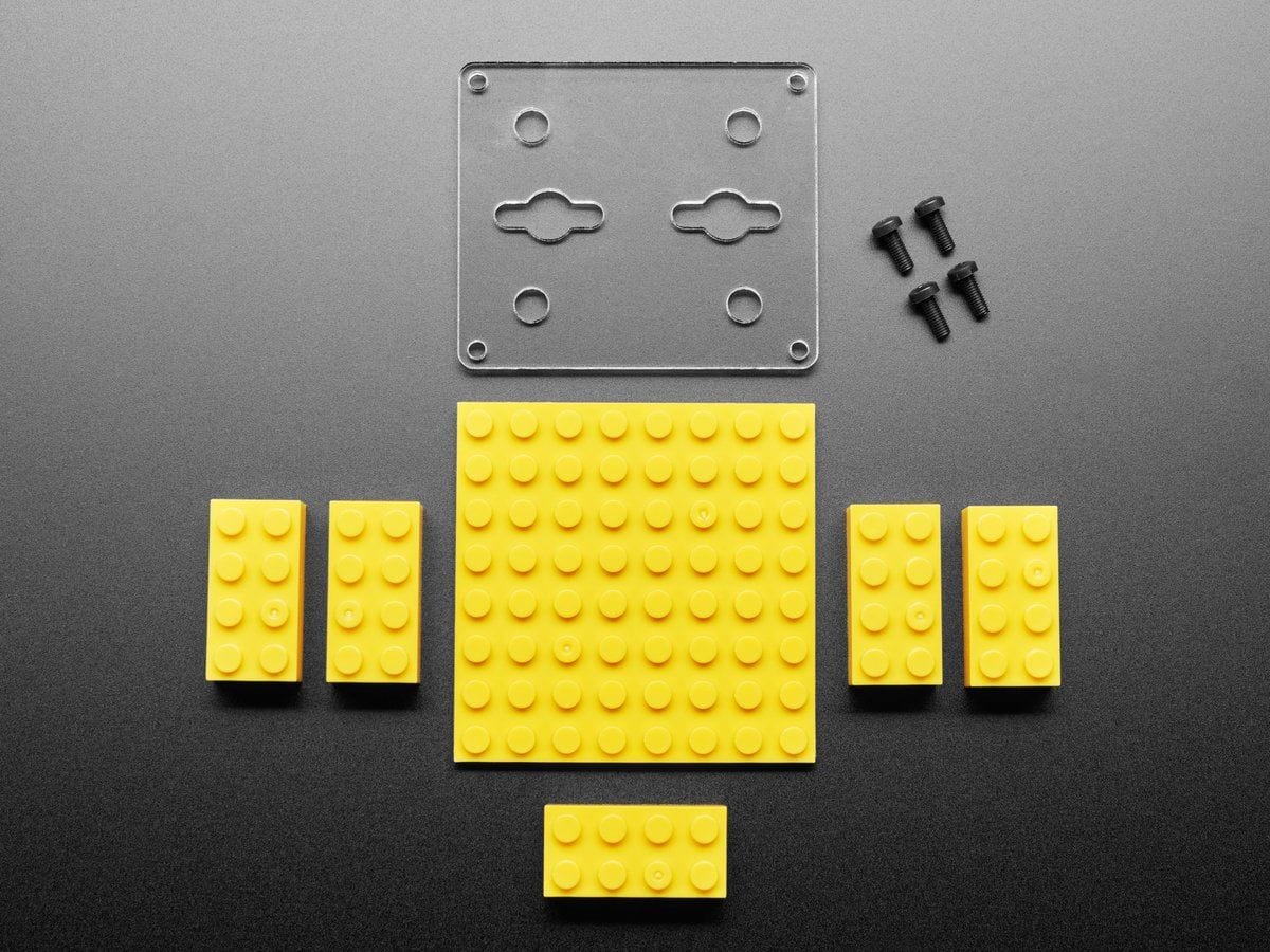 Adafruit FunHouse Mounting Plate and Yellow Brick Stand by Adafruit - The Pi Hut