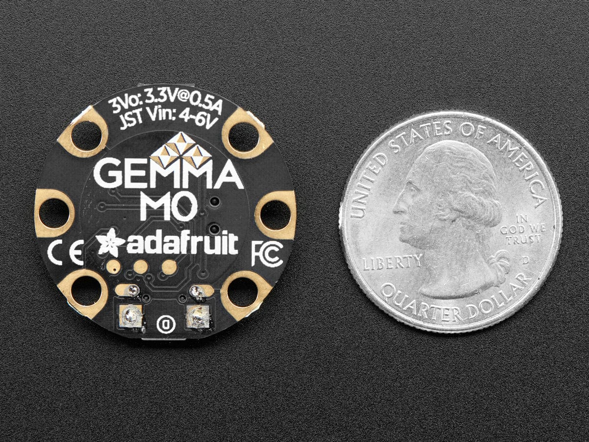 Adafruit GEMMA M0 - Miniature wearable electronic platform - The Pi Hut