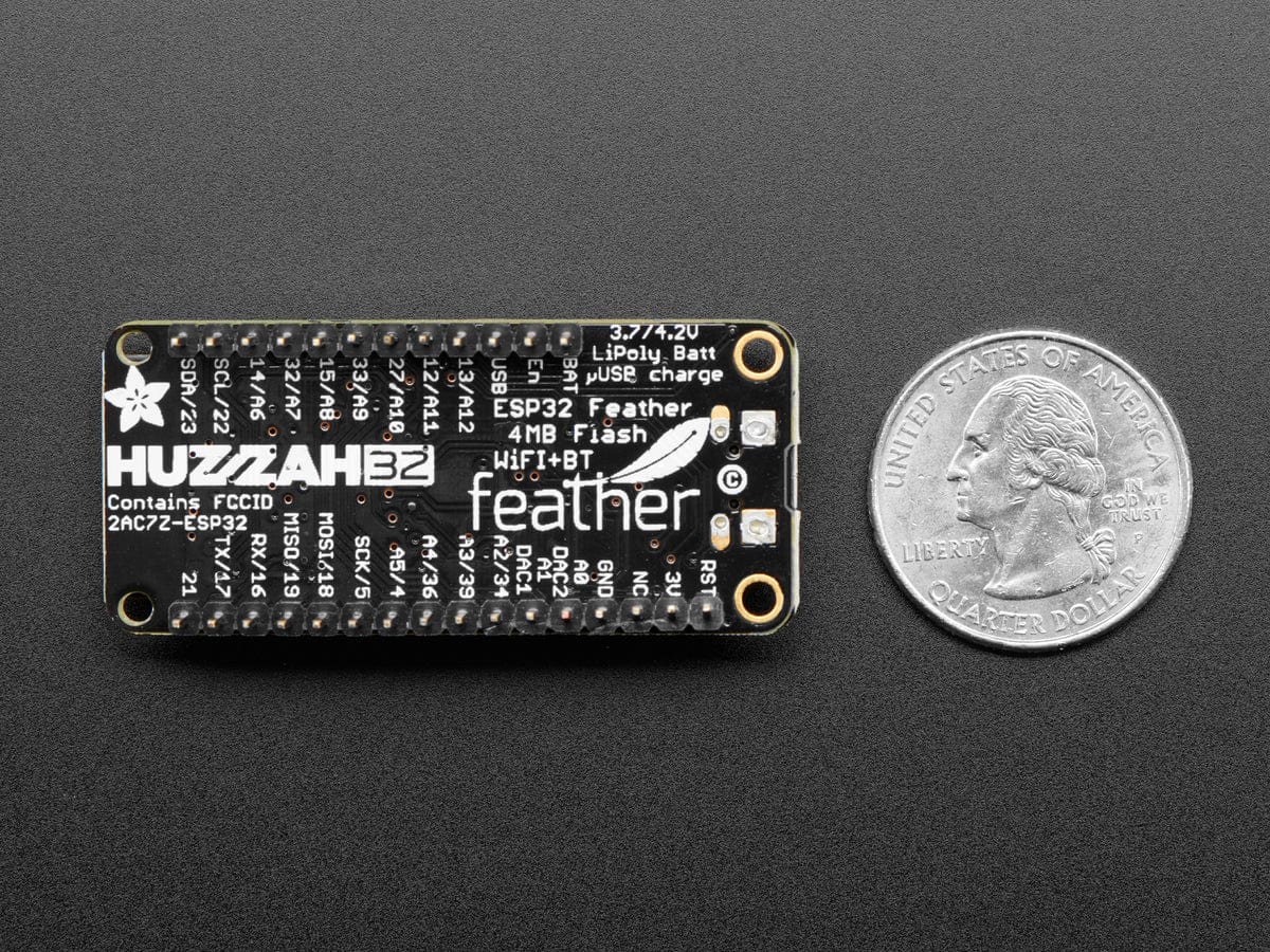 Adafruit HUZZAH32 – ESP32 Feather Board (pre-soldered) by Adafruit - The Pi Hut