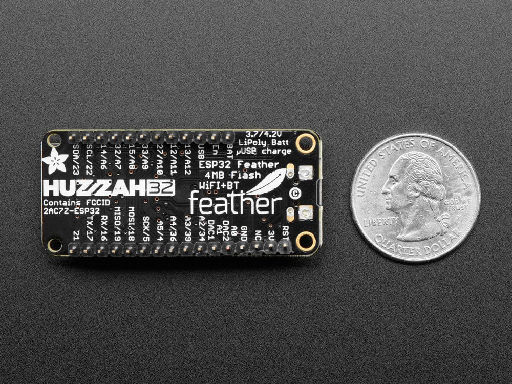 Adafruit HUZZAH32 – ESP32 Feather Board (pre-soldered) by Adafruit - The Pi Hut