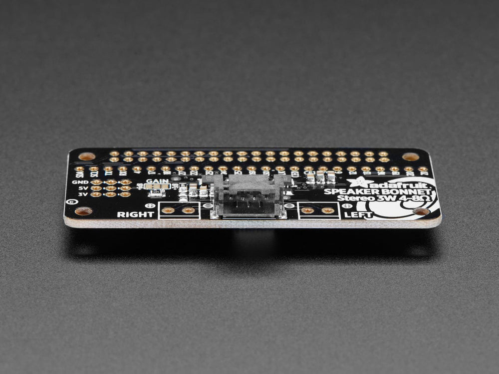 Adafruit I2S 3W Stereo Speaker Bonnet for Raspberry Pi (Mini Kit) by Adafruit - The Pi Hut
