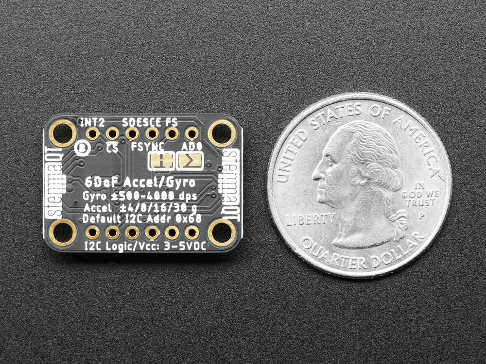 Adafruit ICM-20649 Wide Range ±30g  ±4000dps 6-DoF IMU - The Pi Hut