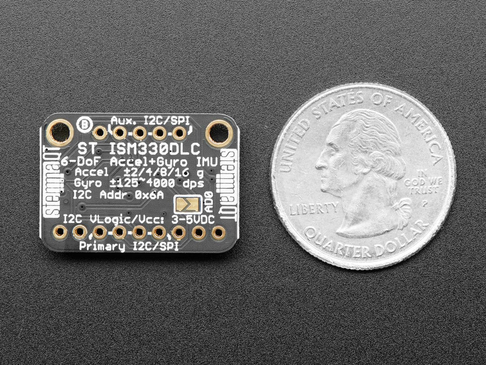 Adafruit ISM330DHCX - 6 DoF IMU - Accelerometer and Gyroscope (STEMMA QT / Qwiic) by Adafruit - The Pi Hut