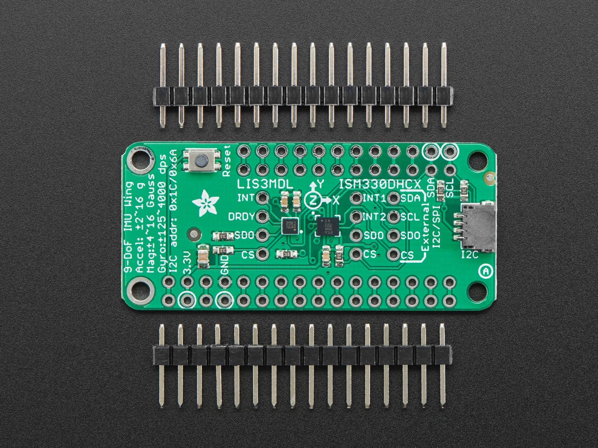 Adafruit ISM330DHCX + LIS3MDL FeatherWing - The Pi Hut