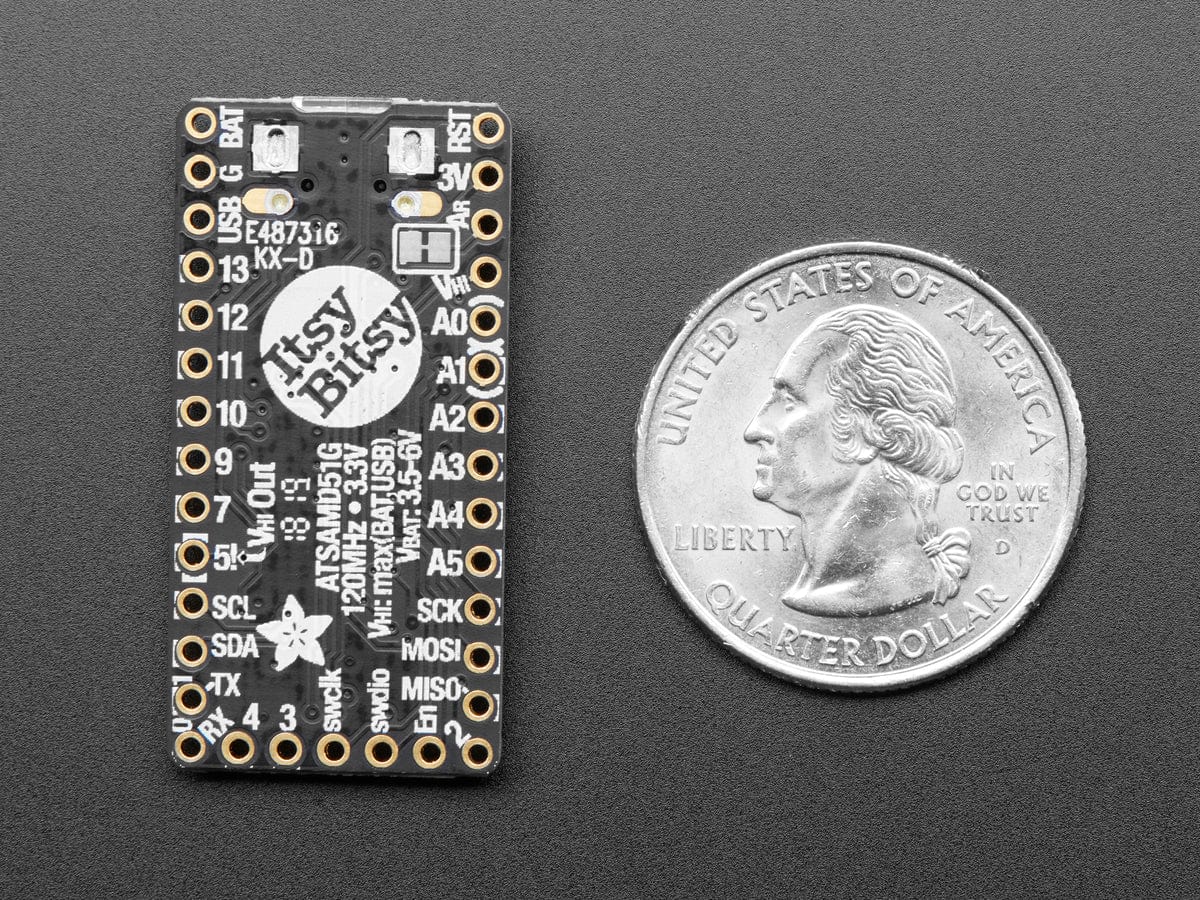 Adafruit ItsyBitsy M4 Express featuring ATSAMD51 by Adafruit - The Pi Hut