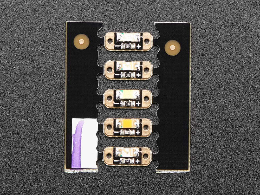 Adafruit LED Sequins - Multicolor Pack of 5 by Adafruit - The Pi Hut