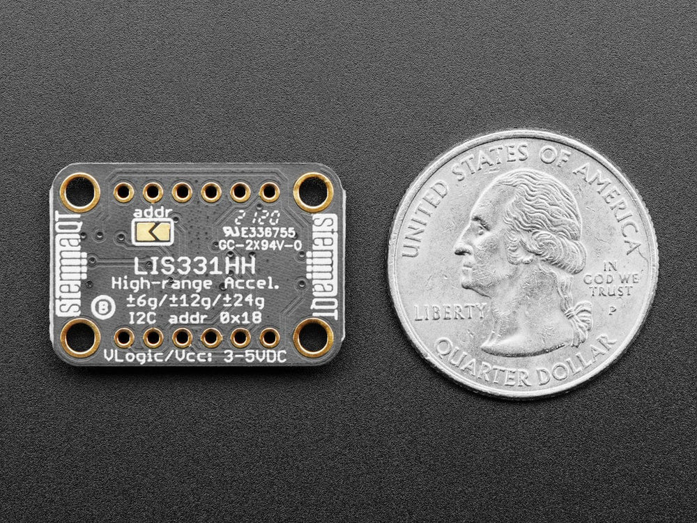 Adafruit LIS331 Triple-Axis Wide-Range ±24g Accelerometer (STEMMA QT / Qwiic) by Adafruit - The Pi Hut